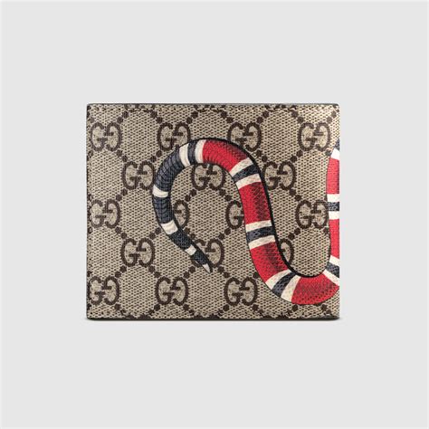 gucci wallet snake mens|Gucci snake wallet inside.